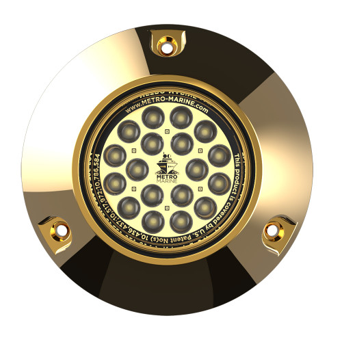Metro Marine High-Output Submersible Underwater Light w\/Intelligent Monochromatic LEDs - White, 90 Beam  [F-BMR1-W3-90]
