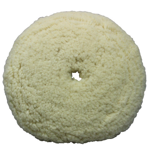 Presta White Wool Aggressive Cutting Pad - 9" [890141]