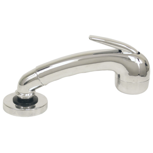 Scandvik Chrome Euro Sprayer w\/6' Black Nylon Hose [14041]