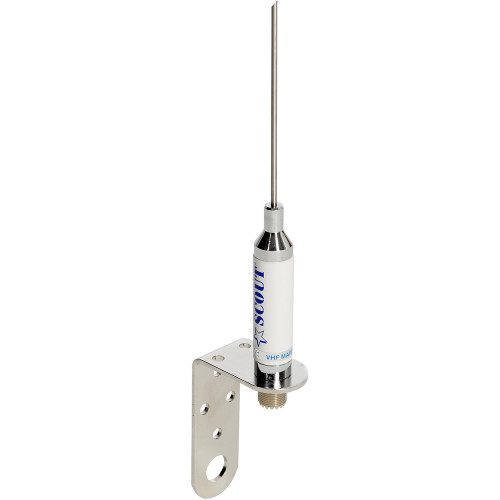 Scout 3' Stainless VHF Whip 3dB w\/Bracket f\/Sailboats - No Cable [PF AN NVHF00012T]