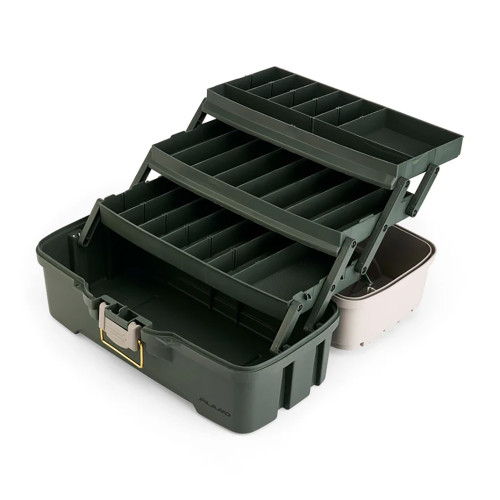 Plano Three-Tray Tackle Box - Green\/Tan [P000407]