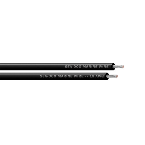Sea-Dog 16 AWG Black Primary Wire - 100' [8016012]