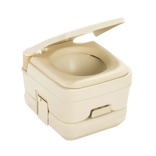 Dometic 964 Portable Toilet w\/Mounting Brackets - 2.5 Gallon - Parchment  [311096402]