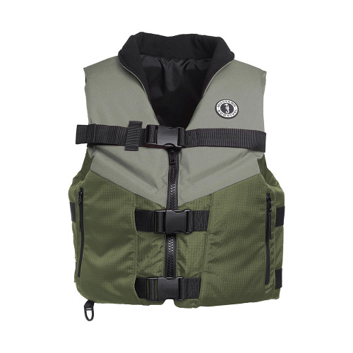Mustang Accel Foam Vest - Green\/Grey - XL [MV4627-833-XL]