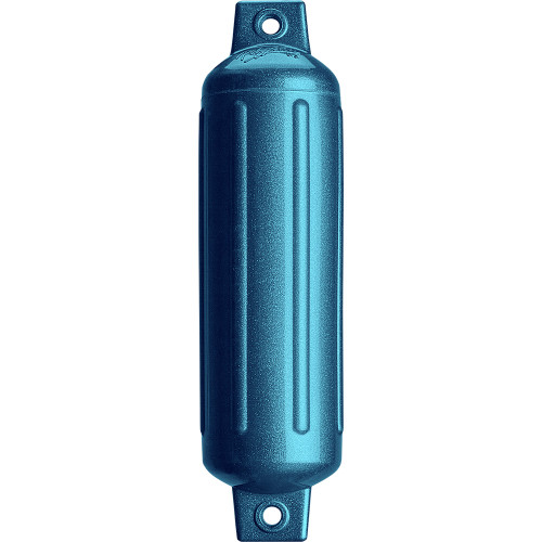 Polyform G-2 Twin Eye Fender 4.5" x 15.5" - Metallic Blue