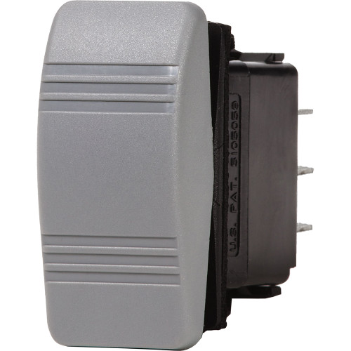 Blue Sea 8222 Water Resistant Contura III Switch - (ON)-OFF-(ON) - Grey