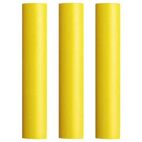 Pacer Battery Cable Heat Shrink Tubing - 1" x 12" - Yellow (3-Pieces)