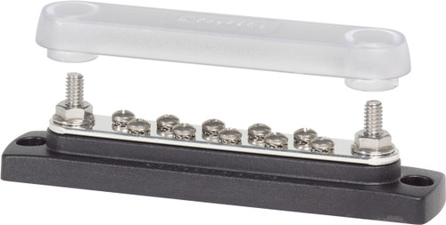 Blue Sea Mini Buss Bar 150A Common 10 Gang With Cover