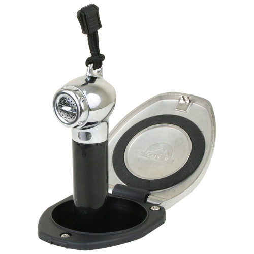 Scandvik Black &amp; SS Recessed Transom Shower Handle/Hose - Vertical/Horizontal Mount - 6' Hose