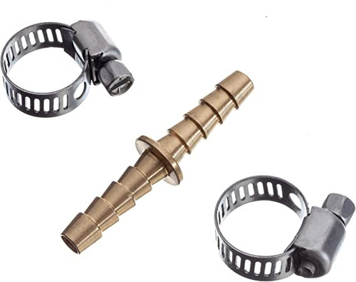 Attwood Marine Brass Hose Mender W/Clamps 3/8 11822-6