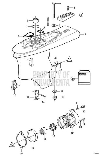 Volvo Penta Flange Lock Nut 984054