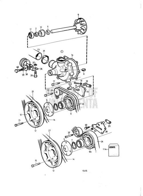 Volvo Penta Tension Pulley 861563