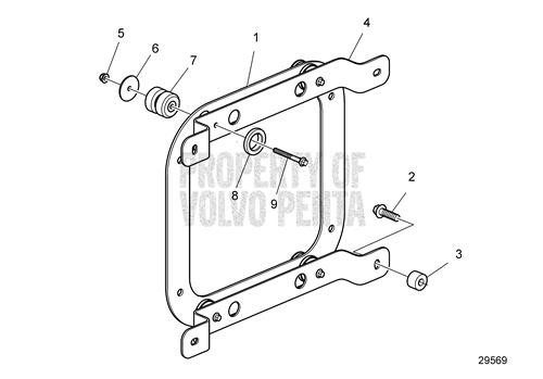 Volvo Penta Flange Lock Nut 990950