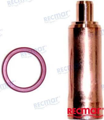 Recambios Marinos Injector Sleeve Kit W/Gaskets Rec3581536