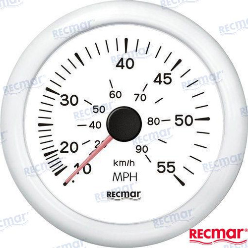 Recambios Marinos Speedometer 0/55 Mph White Recky18303