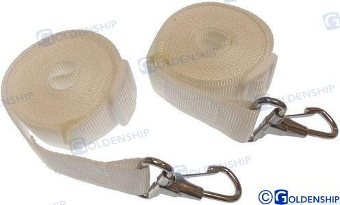 Recambios Marinos Bimini Top Strap White (Pair) Gs72281
