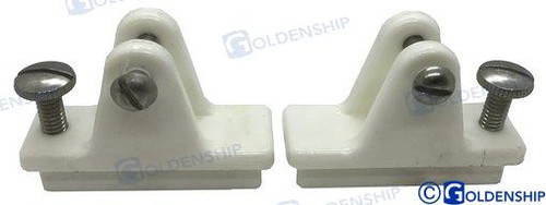 Recambios Marinos Pr Of Deck Hinges W/Ss Wht Gs72242
