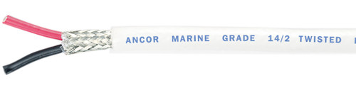 Marinco/Ancor Marine 100' 14/2 White Twisted/Shield 141410