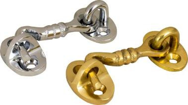 Sea-Dog Line Chrm Brass Door Hook 3" 222065-1