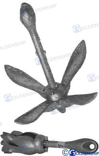 Recambios Marinos Grapnel Anchor Type "A" 1.5 Kg Gs61010