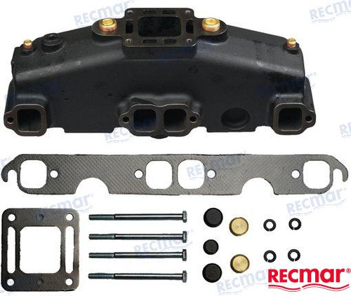 Recambios Marinos Xhaust Mnfld V8 Mcm Short Blk Mar246