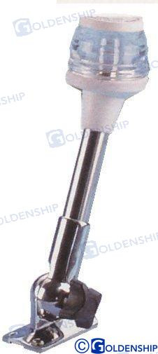Recambios Marinos Fold Down Rnd Light 9" Wht Gs10346