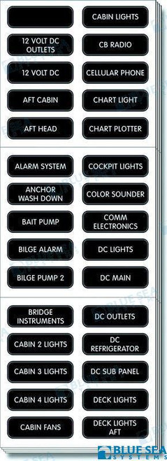 Recambios Marinos Labels Kit Dc 120P Bs8039