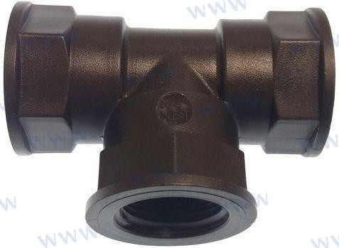 Recambios Marinos Tee Connector Female 1" Npt. Thms-3Tt100