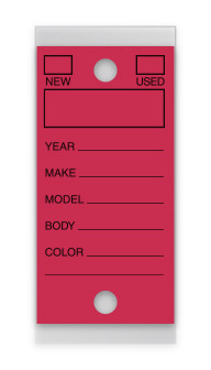 Automotive Service Products Self Protecting Key Tags 414