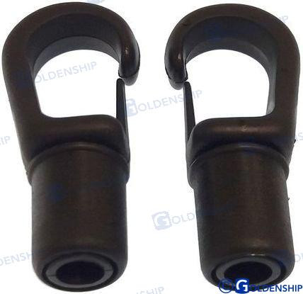Recambios Marinos Nyl Hook Blk 5-6 Mm (2Pk) Gs60118