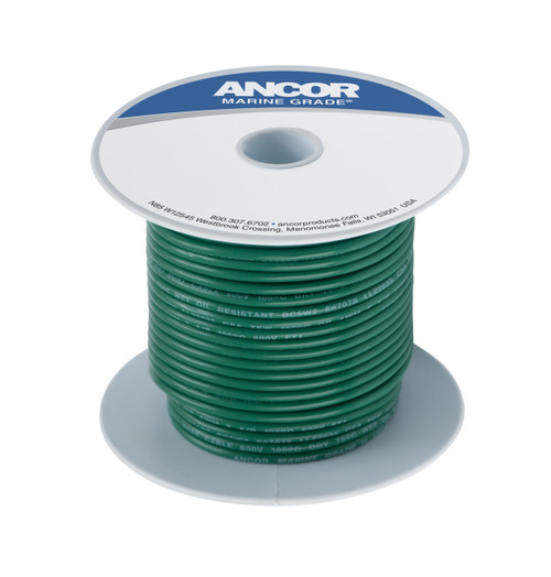 Marinco/Ancor Marine 50' #6 Green 112305