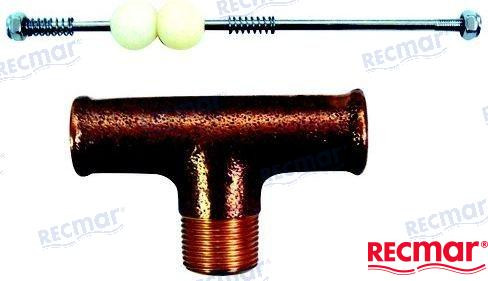 Recambios Marinos Tee Valve Assembly Rec22-98477A2