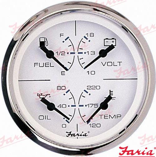 Recambios Marinos Combination Gauge 4 In 1 Fa33851