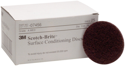 3M Center 3"Xnh Medium Scotch-Brite R 7000120659