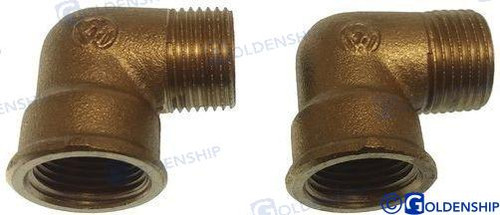 Recambios Marinos Elbow 90  1/2" (Pack 2) Gs30171
