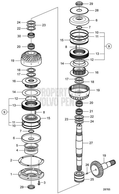 Volvo Penta Ring Flow Deflector Duo "P" 3843992