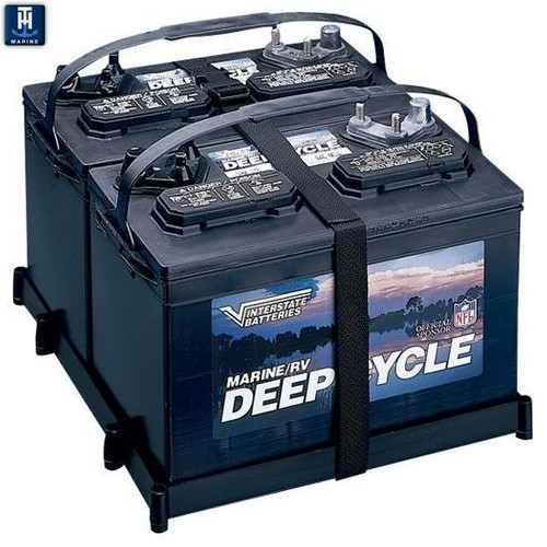 T.H. Marine Dual Btry Tray W/Poly Strap Dbh-27P-Dp