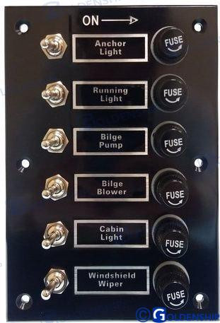 Recambios Marinos Switch Panel 6-Gang Gs11191