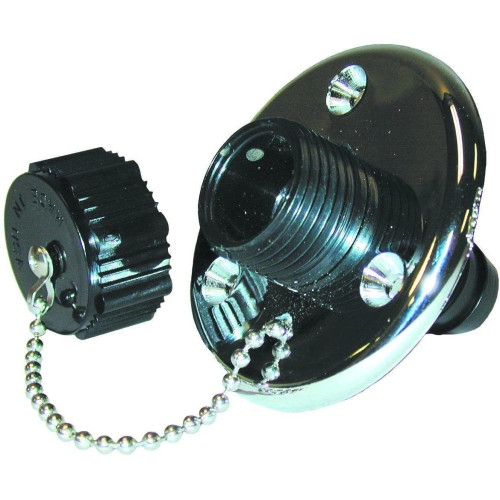 T.H. Marine Washdown Fitting-Chr Flange Wd-1Cp-Dp