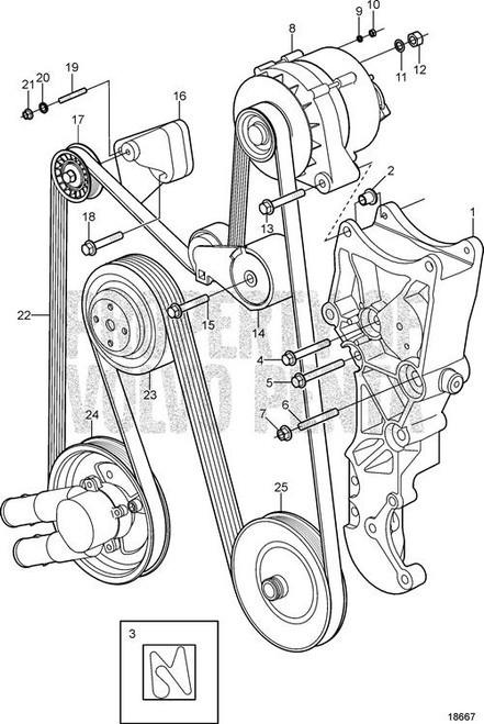 Volvo Penta Bracket 3860080