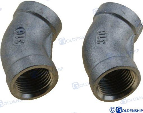 Recambios Marinos Street Elbow Banded 3/8" 2 Gs30550