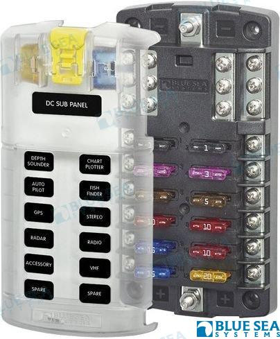 Recambios Marinos Fuse Block Ato 12 Crct W/Grnd Bs5026