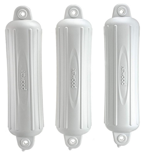 Attwood Marine 5" Fender Pack Of 3-White 93553P2