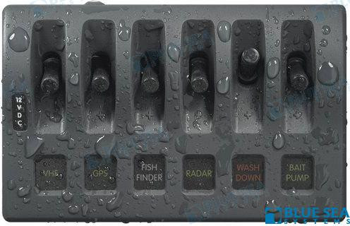 Recambios Marinos Pnl Wd 12Vdc Fused 6 Pos Gray Bs4306