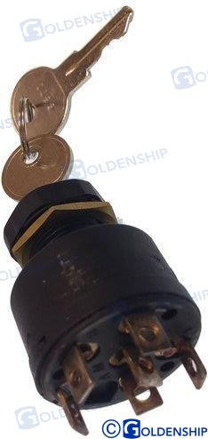 Recambios Marinos Ign Starter Switch 6T-3Pos Gs11158