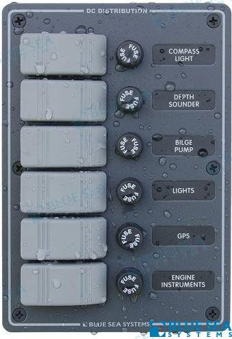 Recambios Marinos Panel H2O 12Vdc 6 Pos Vert Bs8053