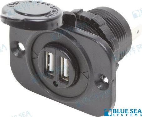Recambios Marinos 12Vdc Sckt 2Usb Chgr 5V 21A Bs1016
