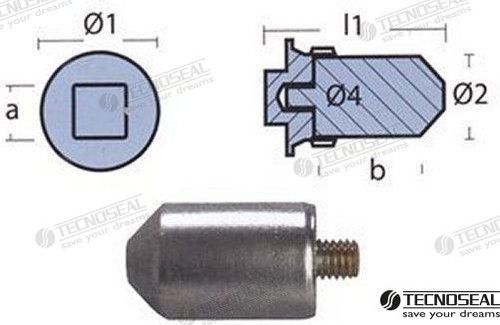 Recambios Marinos Rod For Cooler Volvo Ten00716