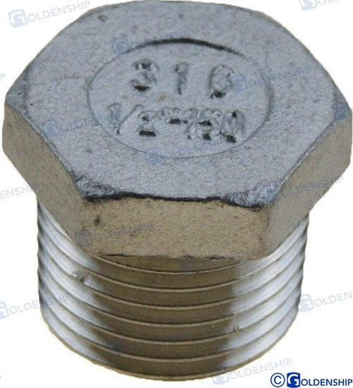 Recambios Marinos Hex Head Plug  Aisi 316   1" Gs30583