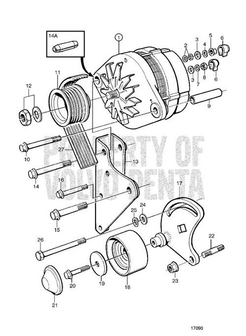 Volvo Penta Pulley 866220